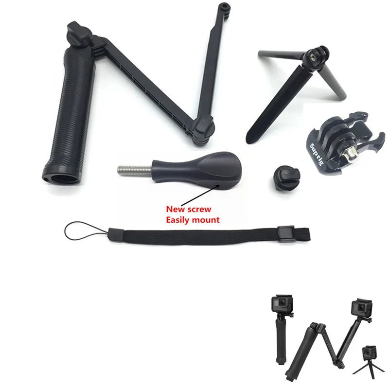 Suptig Accessories 3 Way Grip Waterproof Monopod Tripod Selfie Stick With New Screw Mount Base For Gopro Hero 6 5 4 3 3+ Camera
Suptig Accessories 3 Way Grip Waterproof Monopod Tripod Selfie Stick With New Screw Mount Base For Gopro Hero 6 5 4 3 3+ Camera