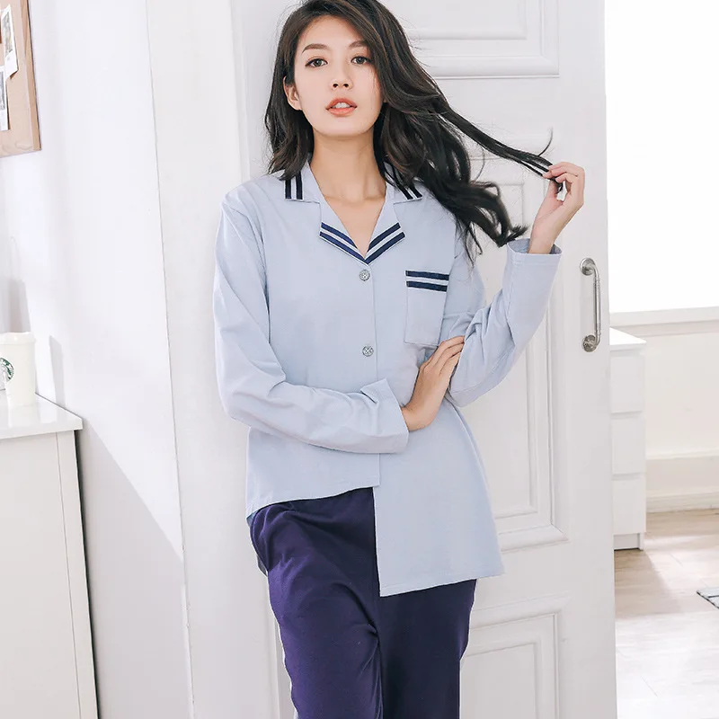 2018 Spring Autumn Women Cotton Pajama Sets 2 Piece Elegant Sleep Suit Women Home Clothes T Shirt+Pants
2018 Spring Autumn Women Cotton Pajama Sets 2 Piece Elegant Sleep Suit Women Home Clothes T Shirt+Pants
