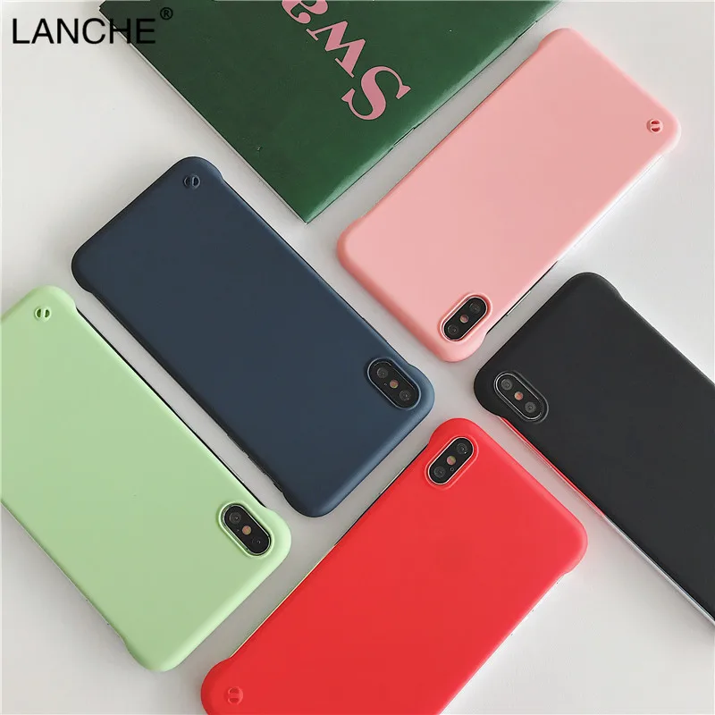 LANCHE Frameless Matte Hard PC Phone Case For iPhone X 7 6 6S 8 Plus XS Max XR Case Ultra Slim Plastic Candy Color Phone Cover
LANCHE Frameless Matte Hard PC Phone Case For iPhone X 7 6 6S 8 Plus XS Max XR Case Ultra Slim Plastic Candy Color Phone Cover