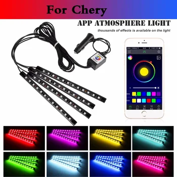 New 4PCS/set 12LED RGB Strip Light Car Atmosphere Decorative Lamp For Chery M11 Oriental Son QQ6 Sweet Tiggo Tiggo 5 Very
New 4PCS/set 12LED RGB Strip Light Car Atmosphere Decorative Lamp For Chery M11 Oriental Son QQ6 Sweet Tiggo Tiggo 5 Very