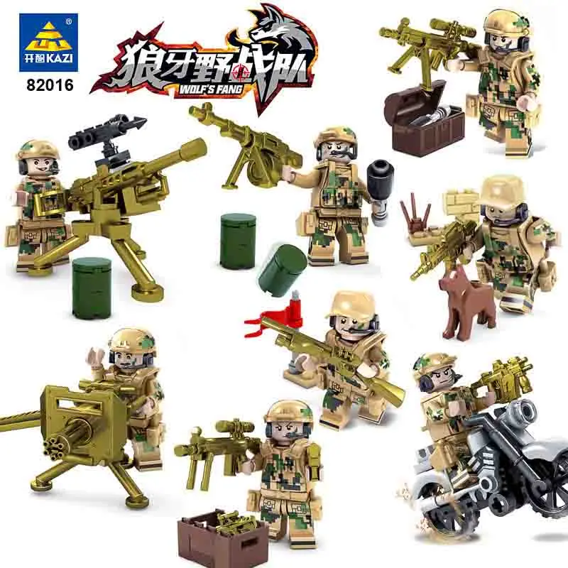 KAZI 82015 Wolf's military field team blocks children's educational toys assembled Building Blocks Kids Gifts Toys Children Gift
KAZI 82015 Wolf's military field team blocks children's educational toys assembled Building Blocks Kids Gifts Toys Children Gift
