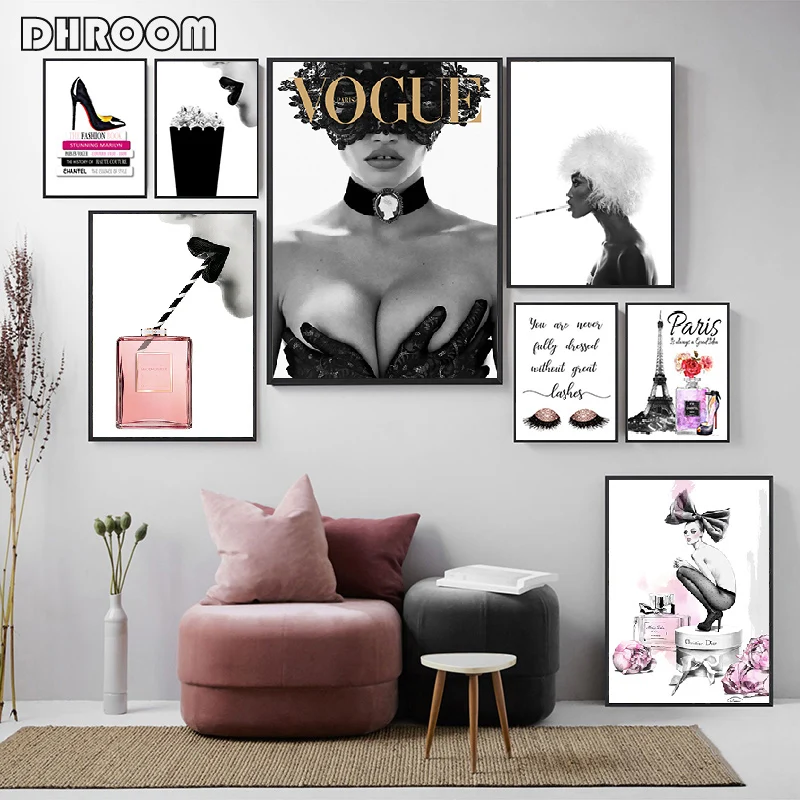 Fashion Posters Print Sexy High Heels Wall Art Cover Magazine Canvas Painting Perfume Home Decoration Girls Room Wall Pictures
Fashion Posters Print Sexy High Heels Wall Art Cover Magazine Canvas Painting Perfume Home Decoration Girls Room Wall Pictures