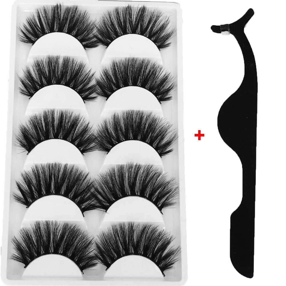 5 Pairs Mink Hair False Eyelashes Wispy Fluffy Eyelashes with a Tweezer Fake Eye Lashes Extension Handmade Beauty Makeup Tools
5 Pairs Mink Hair False Eyelashes Wispy Fluffy Eyelashes with a Tweezer Fake Eye Lashes Extension Handmade Beauty Makeup Tools
