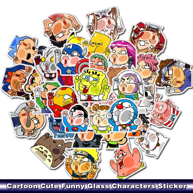 50PCS/pack Cartoon Cute Funny Glass Characters Anime One piece Sticker for Sticker For Laptop Luggage Bike Fridge Guitar Car
50PCS/pack Cartoon Cute Funny Glass Characters Anime One piece Sticker for Sticker For Laptop Luggage Bike Fridge Guitar Car