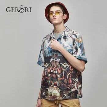 Gersri Trendy Hawaiian Shirt For Men Loose Holiday Tops Male Fashion Cartoon Printed Turn-down Collar Short Sleeve
Gersri Trendy Hawaiian Shirt For Men Loose Holiday Tops Male Fashion Cartoon Printed Turn-down Collar Short Sleeve