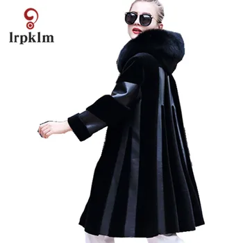 2017 New Fashion Women Winter Real Sheep Fur Coat Fur Hooded Collar Female Warm Middle Long Black PQ159
2017 New Fashion Women Winter Real Sheep Fur Coat Fur Hooded Collar Female Warm Middle Long Black PQ159