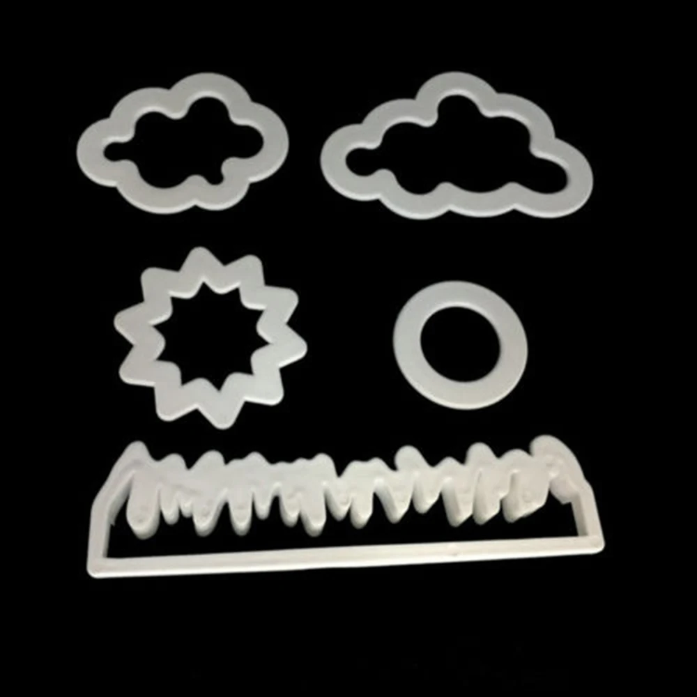 5pcs/set Grass/sun/cloud plastic fondant cutter cake mold fondant mold fondant cake decorating tools sugarcraft
5pcs/set Grass/sun/cloud plastic fondant cutter cake mold fondant mold fondant cake decorating tools sugarcraft