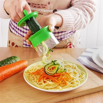 Carrot Cucumber Grater Spiral Blade Cutter Vegetable Fruit Spiral Slicer Salad Tools Zucchini Noodle Spaghetti Maker
Carrot Cucumber Grater Spiral Blade Cutter Vegetable Fruit Spiral Slicer Salad Tools Zucchini Noodle Spaghetti Maker