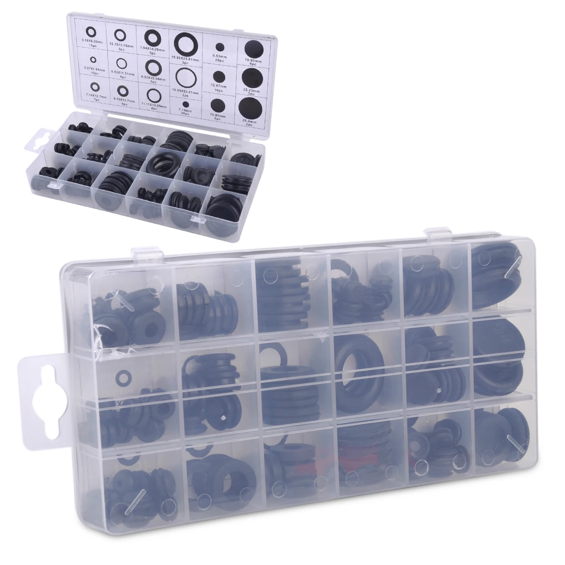 DWCX 125x Assortment 18 Sizes Auto Rubber Grommet Firewall Hole Plug Electrical Wire O Ring Gasket for VW Audi BMW Mazda Hyundai
DWCX 125x Assortment 18 Sizes Auto Rubber Grommet Firewall Hole Plug Electrical Wire O Ring Gasket for VW Audi BMW Mazda Hyundai