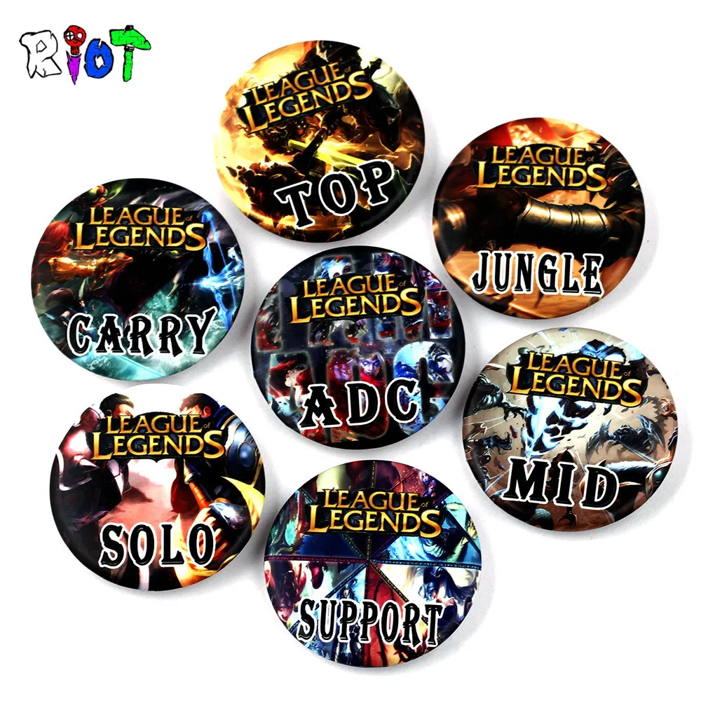 League of Legend Pins Tinplate Badges SOLO SUPPORT ADC TOP CARRY MID JUNGLE Brooches For Bag Clothes Game Accessories Collection
League of Legend Pins Tinplate Badges SOLO SUPPORT ADC TOP CARRY MID JUNGLE Brooches For Bag Clothes Game Accessories Collection