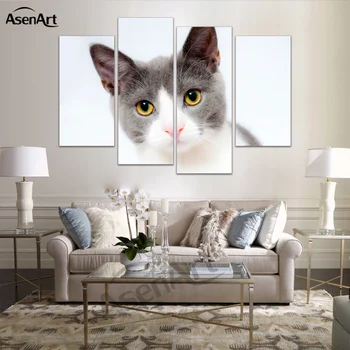 4 Panel Cute Modern Pictures Kitty Cat Dog Oil Painting For Bedroom Home Decoration Wall Art Canvas Prints Unframed
4 Panel Cute Modern Pictures Kitty Cat Dog Oil Painting For Bedroom Home Decoration Wall Art Canvas Prints Unframed