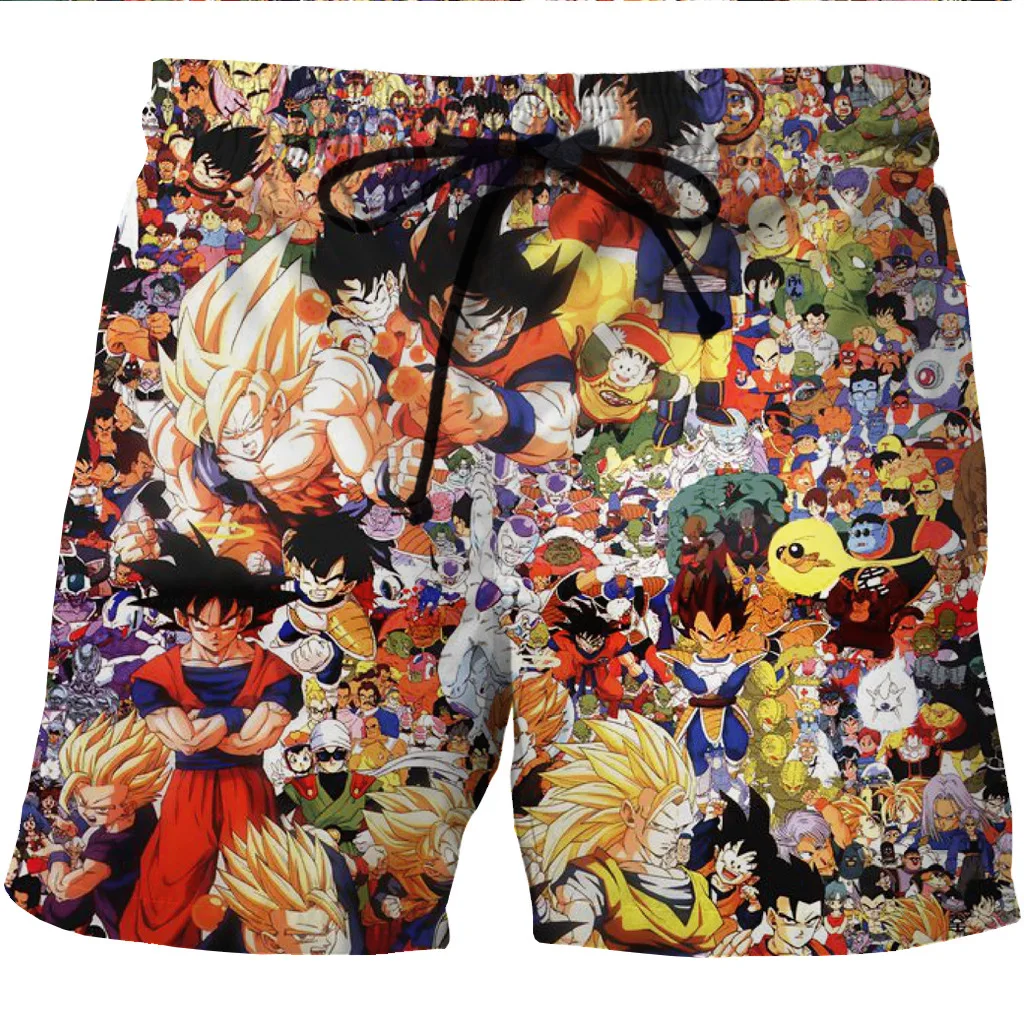 Все персонажи Dragon Ball Z с принтом Спортивные шорты быстросохнущая Для мужчин
