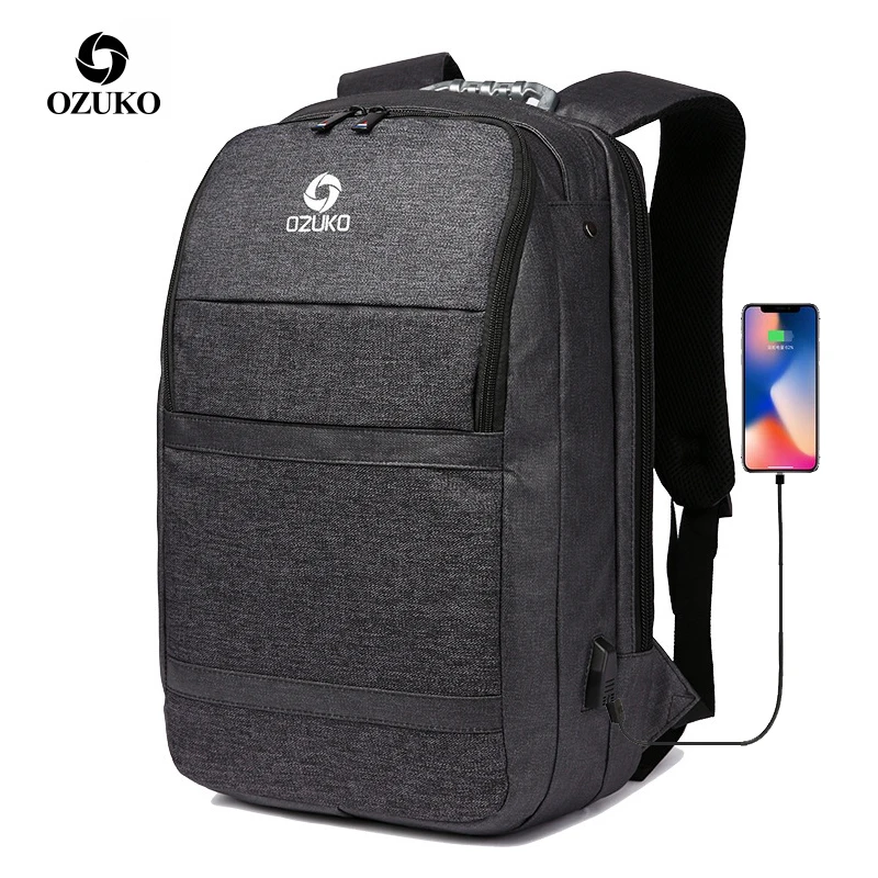 OZUKO Multifunction Men Backpack USB Charging Male 15.6 Inch Laptop Backpacks Large Capacity Business Travel Bag Water Repellent
OZUKO Multifunction Men Backpack USB Charging Male 15.6 Inch Laptop Backpacks Large Capacity Business Travel Bag Water Repellent
