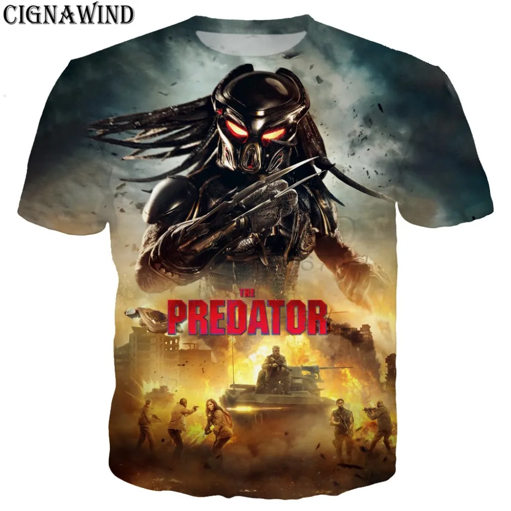 Fashion cool movie Predator t shirt men/women 3D printed t-shirts Short sleeve Harajuku style tshirt streetwear unisex tops
Fashion cool movie Predator t shirt men/women 3D printed t-shirts Short sleeve Harajuku style tshirt streetwear unisex tops