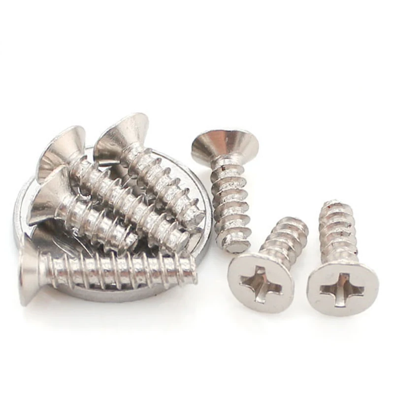 100PCS-M1.5*4 Flat Head Tail Tapping Screw Nickel Plated / KB Electronic | Обустройство дома