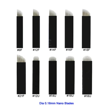 500 Pcs 0.2mm Black Colors Microblading Blades Needles 12/14/16/18/21U Shape For Tattoo Permanent Makeup Eyebrow Manual Pen
500 Pcs 0.2mm Black Colors Microblading Blades Needles 12/14/16/18/21U Shape For Tattoo Permanent Makeup Eyebrow Manual Pen