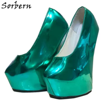 Sorbern Non Heels Women Pumps Shoes Platform Slip On Deep Green Ladies Party Pumps Patent Leather T High Heels For Night Club
Sorbern Non Heels Women Pumps Shoes Platform Slip On Deep Green Ladies Party Pumps Patent Leather T High Heels For Night Club
