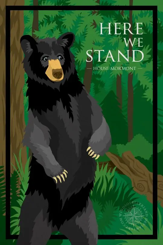 Here We Stand: House Mormont Game of Thrones Vintage Retro Poster Decorative Wall Canvas Stickers Posters Bar Home Decor Gift
Here We Stand: House Mormont Game of Thrones Vintage Retro Poster Decorative Wall Canvas Stickers Posters Bar Home Decor Gift