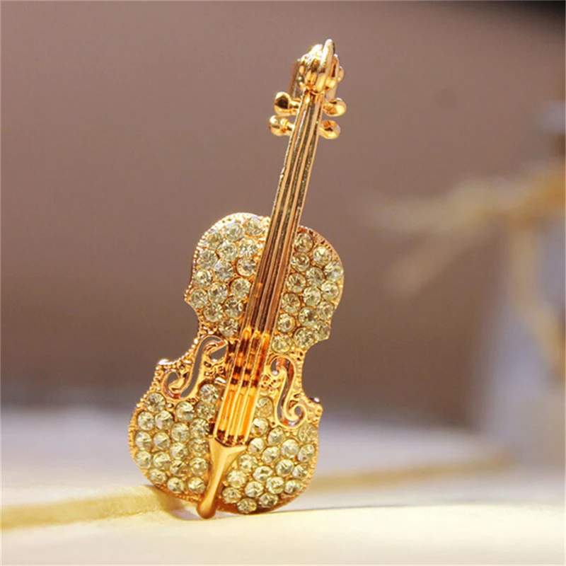 Fashion Women pins Personality brooches Crystal Rhinestone Violin Brooches Pin Jewelry Accessories brooch
Fashion Women pins Personality brooches Crystal Rhinestone Violin Brooches Pin Jewelry Accessories brooch