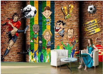 Custom photo 3d wall paper for living room Football cartoon character bar KTV home decor 3d wall murals wallpaper for walls 3 d
Custom photo 3d wall paper for living room Football cartoon character bar KTV home decor 3d wall murals wallpaper for walls 3 d