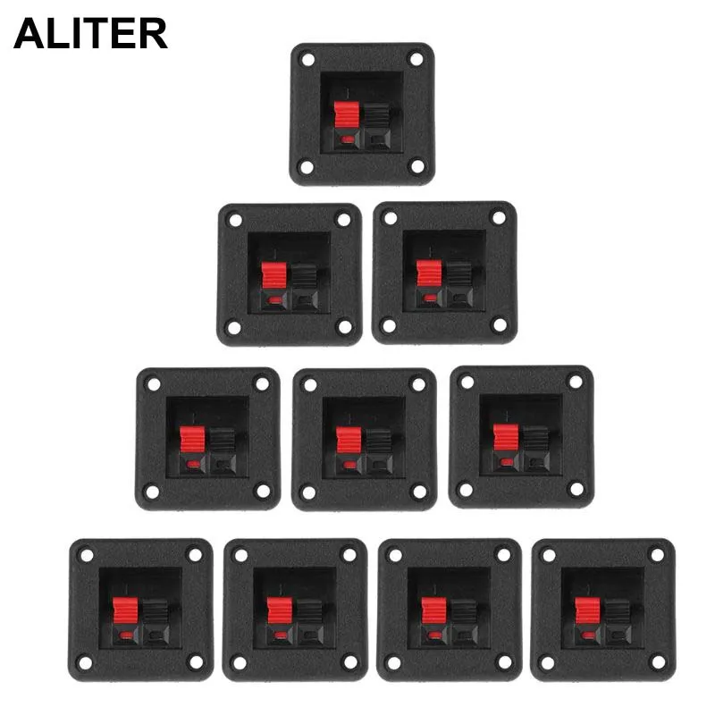 10PCS Speaker Terminal Plate 2 Position 2 Terminals Spring Clip Black Red Double Input Jack Audio Speaker
10PCS Speaker Terminal Plate 2 Position 2 Terminals Spring Clip Black Red Double Input Jack Audio Speaker