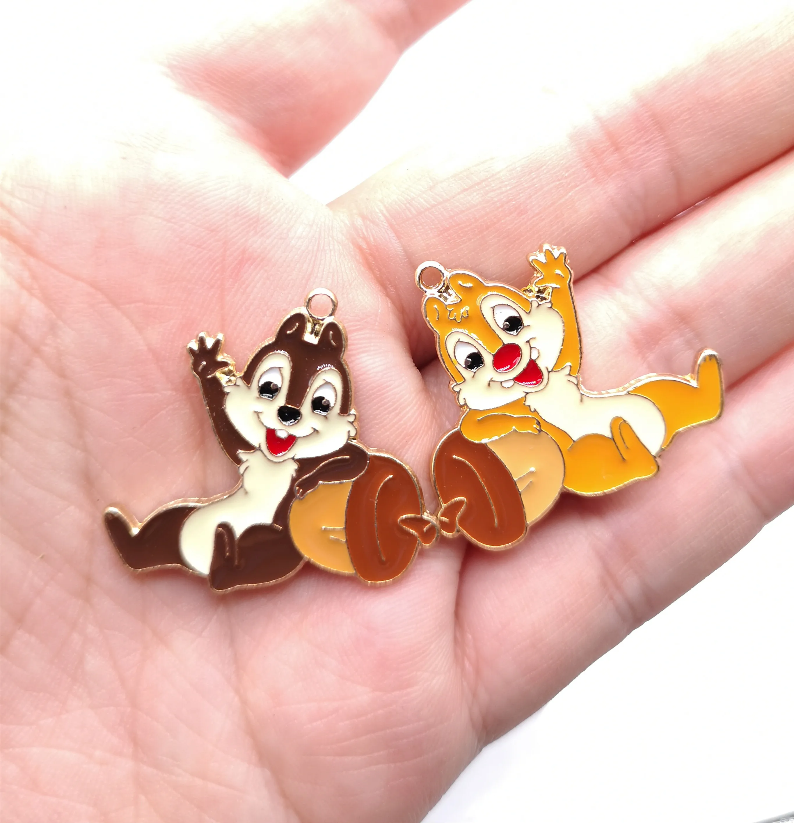 10pcs cartoon chipmunk Necklace earrings Key chain Metal Charm Pendants DIY Jewelry Making gifts
10pcs cartoon chipmunk Necklace earrings Key chain Metal Charm Pendants DIY Jewelry Making gifts