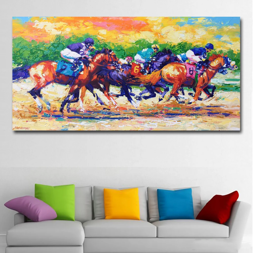 Abstract Art Horserace Landscape Painting Wall Art Prints For Living Room Home Decor Canvas Painting Prints Posters Unframed
Abstract Art Horserace Landscape Painting Wall Art Prints For Living Room Home Decor Canvas Painting Prints Posters Unframed