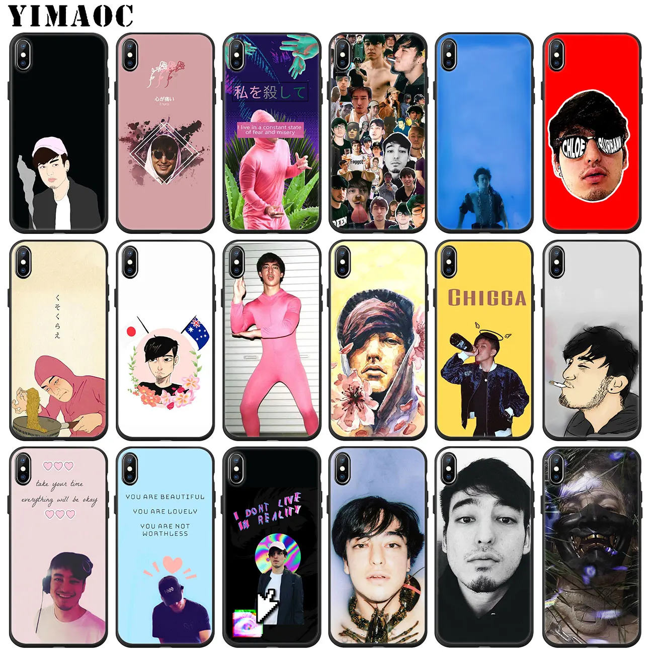 YIMAOC Joji Miller Rapper Soft Silicone Phone Case for iPhone 11 Pro XS Max XR X 6 6S 7 8 Plus 5 5S SE 10 TPU Black Cover
YIMAOC Joji Miller Rapper Soft Silicone Phone Case for iPhone 11 Pro XS Max XR X 6 6S 7 8 Plus 5 5S SE 10 TPU Black Cover