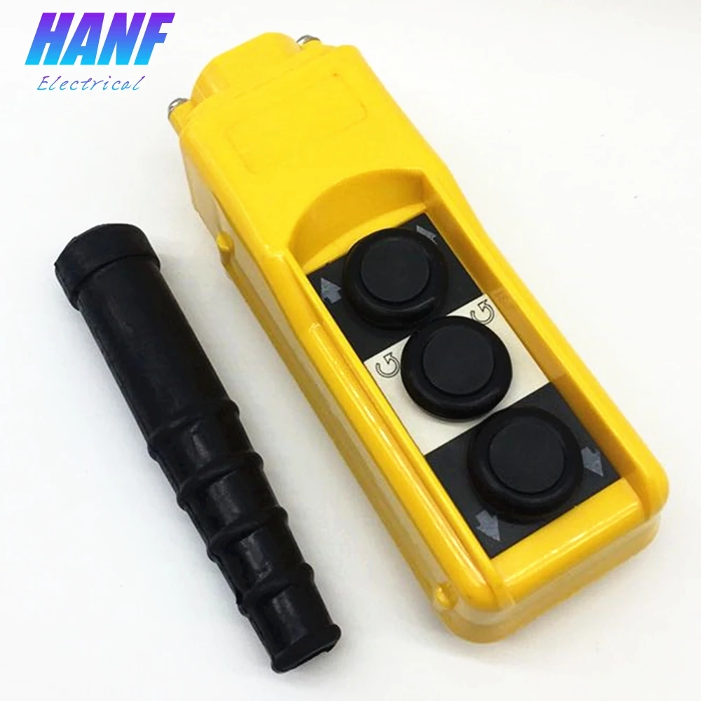 1pcs UP/REV/DOWN Hoist Crane Pendant Push button Switch Station Heavy Duty Rainproof
1pcs UP/REV/DOWN Hoist Crane Pendant Push button Switch Station Heavy Duty Rainproof