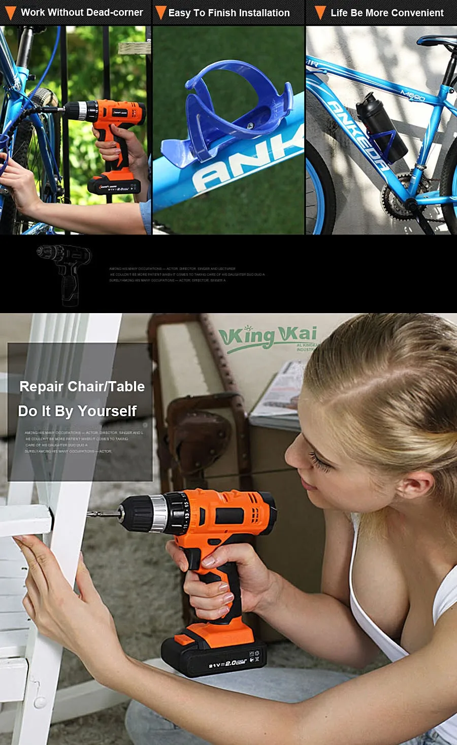 Cordless Lithium Battery Electric Drill-08