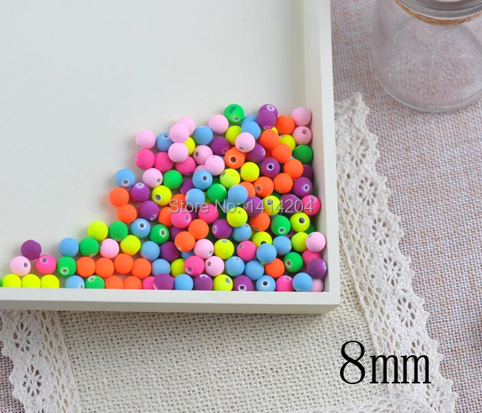 300pcs 8mm Mixed Candy Color Acrylic Neon Matte Round spacer beads For Jewelry Handmade YKL0084-8mm
300pcs 8mm Mixed Candy Color Acrylic Neon Matte Round spacer beads For Jewelry Handmade YKL0084-8mm
