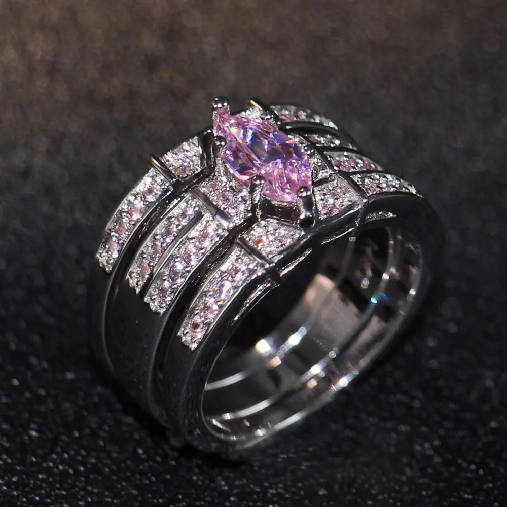 New Arrival Brand New Vintage Fashion Jewelry 14KT White Gold Filled Horse Eye Pink 5A Cubic Zirconia CZ Women Wedding Ring Gift
New Arrival Brand New Vintage Fashion Jewelry 14KT White Gold Filled Horse Eye Pink 5A Cubic Zirconia CZ Women Wedding Ring Gift