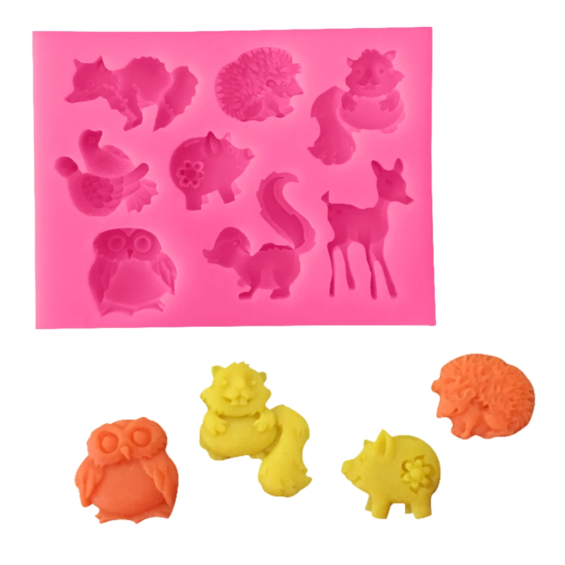 Baking 1PC Animal Silicone Soap Mold Fondant Cake Decorating Tools Kitchen Chocolate DIY Candy Squirre/Hedgehog/Deer Molds
Baking 1PC Animal Silicone Soap Mold Fondant Cake Decorating Tools Kitchen Chocolate DIY Candy Squirre/Hedgehog/Deer Molds