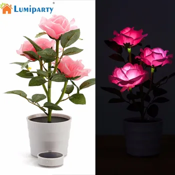 LumiParty Solar Power Rose Flower Lamp Landscape Night Light Sensor Lamp for Christmas Party Home Decor jk30
LumiParty Solar Power Rose Flower Lamp Landscape Night Light Sensor Lamp for Christmas Party Home Decor jk30