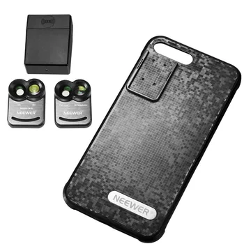 Neewer for iPhone 7 Plus 2 Set Cellphone Camera Clip-on Lens Kit:2-in-1 160 Degree Fisheye+3X Telephoto Lens+2-in-1 Macro Lens
Neewer for iPhone 7 Plus 2 Set Cellphone Camera Clip-on Lens Kit:2-in-1 160 Degree Fisheye+3X Telephoto Lens+2-in-1 Macro Lens