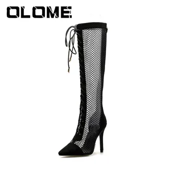 Women Boots 2019 Europe And The United States New Hollow Boots Sexy Straps High-heeled Sandals Pointed Mesh Women's Shoes
Women Boots 2019 Europe And The United States New Hollow Boots Sexy Straps High-heeled Sandals Pointed Mesh Women's Shoes