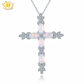 Hutang Stone Jewelry Created Opal Solid 925 Sterling Silver Crosss Pendant Necklace Fine Fashion Gemstone Jewelry For Gift New
Hutang Stone Jewelry Created Opal Solid 925 Sterling Silver Crosss Pendant Necklace Fine Fashion Gemstone Jewelry For Gift New