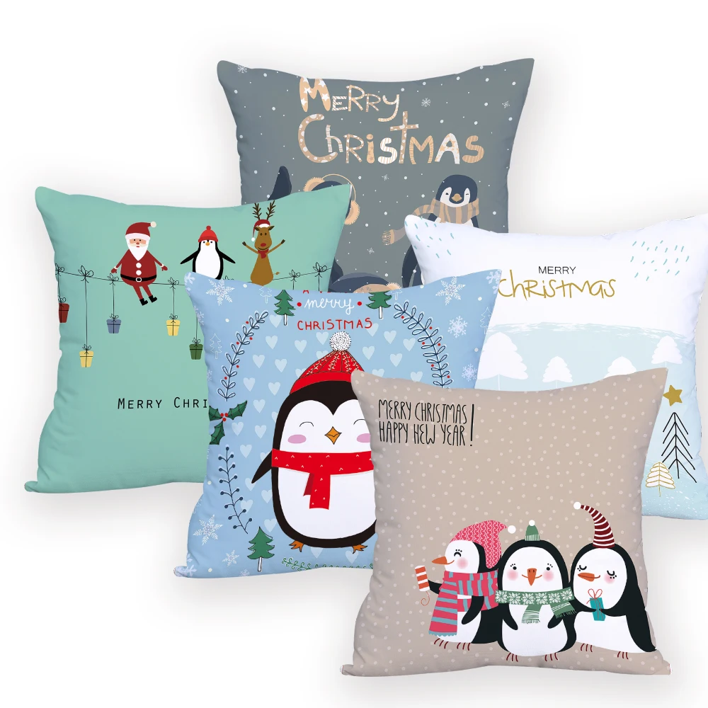 Christmas cushion cover colorful cushions deer home decor pillow cover custom cartoon penguin living room cushion almohada
Christmas cushion cover colorful cushions deer home decor pillow cover custom cartoon penguin living room cushion almohada