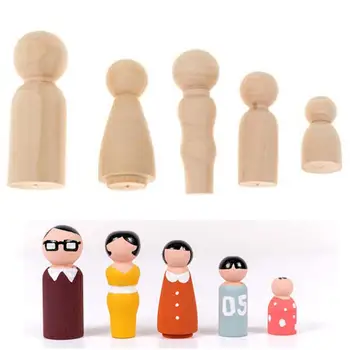 LanLan Family Peg Dolls Wooden Unpainted DIY Decor Wedding Cake Topper Home Ornament Kids Toys Crafts 5PCS/Set-10
LanLan Family Peg Dolls Wooden Unpainted DIY Decor Wedding Cake Topper Home Ornament Kids Toys Crafts 5PCS/Set-10