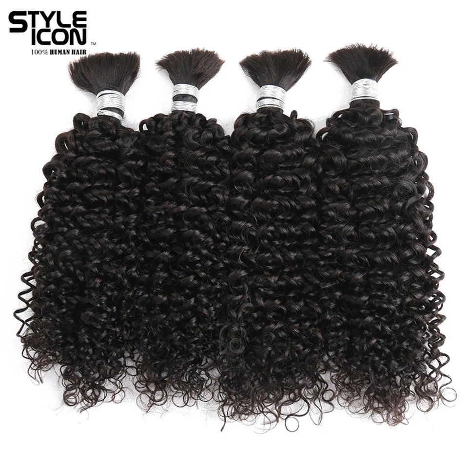 Styleicon 4 Bundles Deals Human Braiding Hair Bulk Natural Color Hair Braiding Remy Peruvian Kinky Curly Hair Extension Crochet
Styleicon 4 Bundles Deals Human Braiding Hair Bulk Natural Color Hair Braiding Remy Peruvian Kinky Curly Hair Extension Crochet