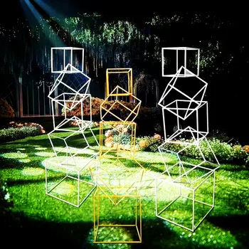 5pcs/set Wedding props geometric box road lead wrought iron three-dimensional ornaments wedding decoration pre-function area
5pcs/set Wedding props geometric box road lead wrought iron three-dimensional ornaments wedding decoration pre-function area