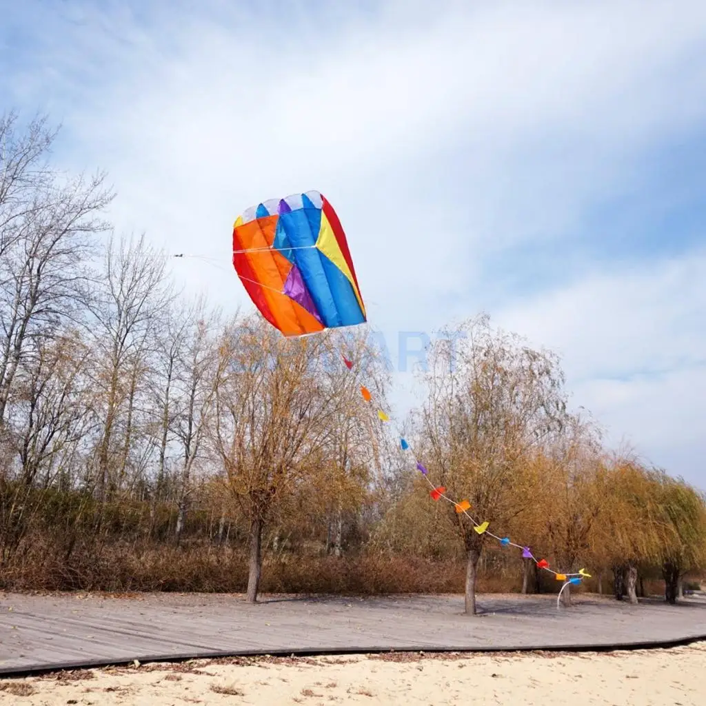 Rainbow PARAFOIL KITE w/ a Long Colorful Tail and 30m String in Pouch Easy Kids Outdoor Fun Play Game Toys
Rainbow PARAFOIL KITE w/ a Long Colorful Tail and 30m String in Pouch Easy Kids Outdoor Fun Play Game Toys