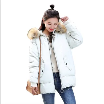 Hooded Colorful Fur Collar Winter Parkas 2018Fashion Down Cotton Jacket Female Loose Thicken Padded Warm Winter Coat MujerCQ2323
Hooded Colorful Fur Collar Winter Parkas 2018Fashion Down Cotton Jacket Female Loose Thicken Padded Warm Winter Coat MujerCQ2323