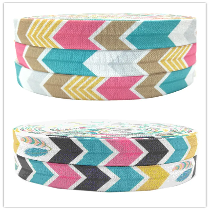 50Y 5/8" High Quality FOE Chevron Print Fold Over Elastic Wholesale for Hair Supplies Hair Tie Hair Accessories DIY Headwear
50Y 5/8" High Quality FOE Chevron Print Fold Over Elastic Wholesale for Hair Supplies Hair Tie Hair Accessories DIY Headwear