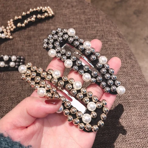 Korean Simulated Pearl Hair Barrette For Women Fashion Full Beads Clip HairPins Gift for Girl Hair Accessories Handmade Jewelry
Korean Simulated Pearl Hair Barrette For Women Fashion Full Beads Clip HairPins Gift for Girl Hair Accessories Handmade Jewelry