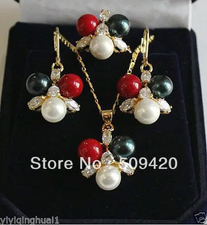 Free Shipping>>>New ! Beautiful color shell pearl pendant necklace earrings ring set #@
Free Shipping>>>New ! Beautiful color shell pearl pendant necklace earrings ring set #@