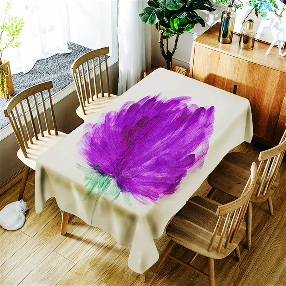 New Korean 3D tablecloth Purple Ink Painting Flowers Pattern Polyester Rectangular Table cloth Wedding Table Cover 150cm*300cm
New Korean 3D tablecloth Purple Ink Painting Flowers Pattern Polyester Rectangular Table cloth Wedding Table Cover 150cm*300cm