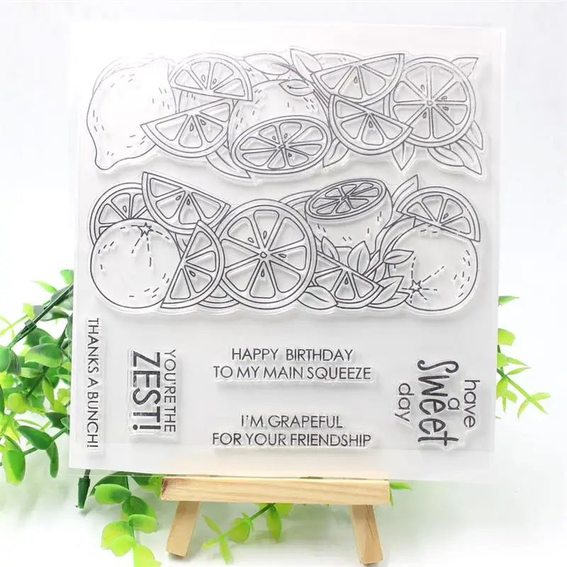 KSCRAFT Lemon Transparent Clear Silicone Stamp/Seal for DIY scrapbooking/photo album Decorative clear stamp 686
KSCRAFT Lemon Transparent Clear Silicone Stamp/Seal for DIY scrapbooking/photo album Decorative clear stamp 686