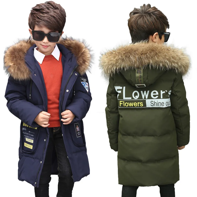 Winter Boys And Girls Duck Down Jacket Thicken Children Jackets Boy Long Thicken Overcoat Outerwear Big Fur Collar Hooded Parkas
Winter Boys And Girls Duck Down Jacket Thicken Children Jackets Boy Long Thicken Overcoat Outerwear Big Fur Collar Hooded Parkas