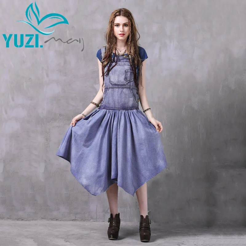 Summer Dress 2017 Yuzi.may Boho New Denim Vestidos Suspender Asymmetrical Patchwork Pocket Button Women Dresses A82035 Vestido
Summer Dress 2017 Yuzi.may Boho New Denim Vestidos Suspender Asymmetrical Patchwork Pocket Button Women Dresses A82035 Vestido